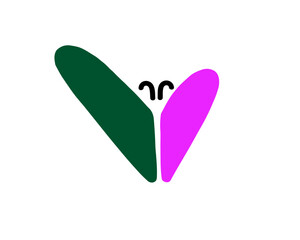 Butterfly logo, Butterfly Illustration, Butterfly Icon, Women, Girl, Girlish logo, Fashion, love, Insect