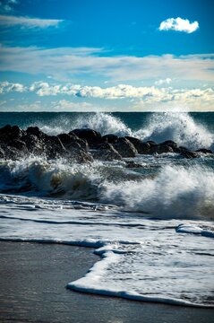 La mie M&eacute;diterran&eacute;e en hiver, sur la plage des 3 digues du cot&eacute; de S&egrave;te