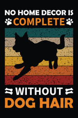 Vector Dog T-shirt Design Template Download.