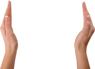 hand measuring gesture