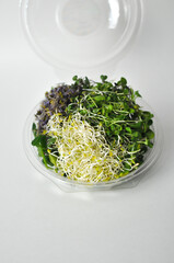 packaging mix microgreens 
broccoli