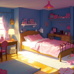 pink room carpet toys