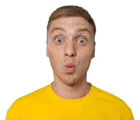 Portrait of a Surprised Man