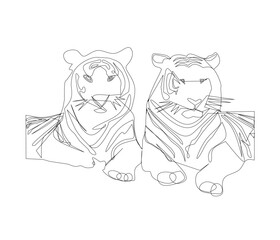 the valor of the tiger with its sharp fangs