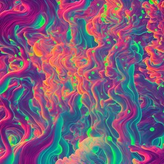 Background neon Colors Psychic Waves 