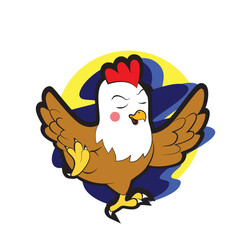 baby chicken vector illustration for baby t-shirt design