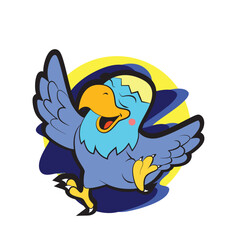 baby pigeon vector illustration for baby t-shirt design