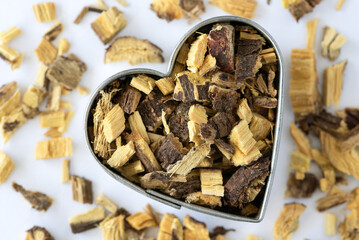 Licorice Root in a Heart Shape