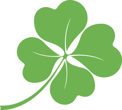 Four-leaf clover vector icon image