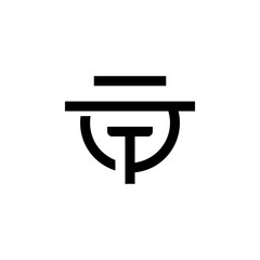 boat and letter T logo