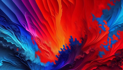 Fondo abstracto colorido que representa el contraste entre fuego y hielo. Generative AI