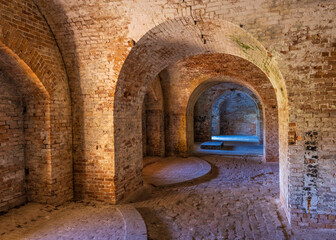 Fototapeta premium Fort Pickens Casemate Bouce Light
