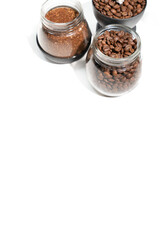 Coffee beans, background, texture, close-up