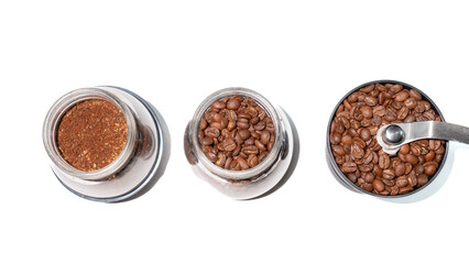 Obraz na płótnie Canvas Coffee beans, background, texture, close-up