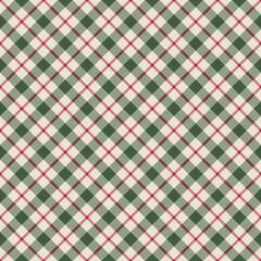 Christmas Plaid Seamless Pattern - Colorful and festive repeating pattern design