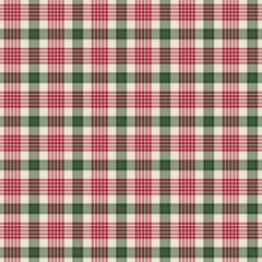 Christmas Plaid Seamless Pattern - Colorful and festive repeating pattern design