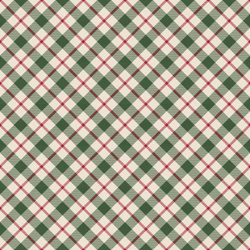 Christmas Plaid Seamless Pattern - Colorful and festive repeating pattern design