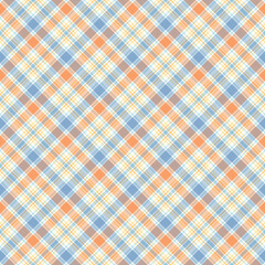 Pastel Plaid Seamless Pattern - Colorful and bright repeating pattern design