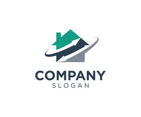 Obraz premium Home trading logo design