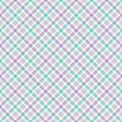 Pastel Plaid Seamless Pattern - Colorful and bright repeating pattern design