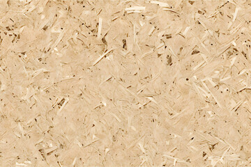 Particle board wood texture seamless pattern for copy space, background, wallpaper. Tileable light brown wooden fiberboard, plywood OSB Oriented strand board backdrop