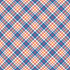 Vibrant Plaid Seamless Pattern - Colorful and bright repeating pattern design