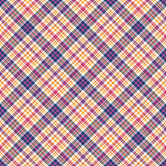 Vibrant Plaid Seamless Pattern - Colorful and bright repeating pattern design