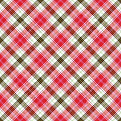 Vibrant Plaid Seamless Pattern - Colorful and bright repeating pattern design