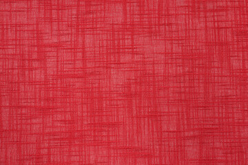 Closeup view of red fabric as background
