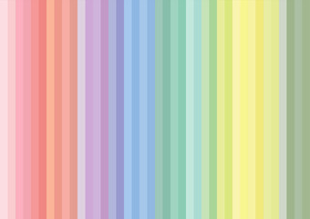 minimal pastel rainbow in vertical line