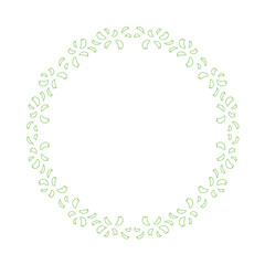 素材_フレーム_桜をモチーフにした春の飾り枠。シンプルで高級感のある囲みのデザイン。テキスト無し