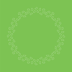 素材_フレーム_桜をモチーフにした春の飾り枠。シンプルで高級感のある囲みのデザイン。テキスト無し