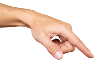 Human hand empty outstretched palm