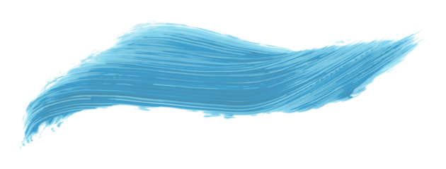 light blue brush isolated on transparent background blue watercolor,png