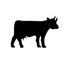 Silhouette Cow