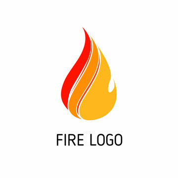 Logo icon company vector fire trendy very suitable for logos of organizations, products, companies isolated on white background