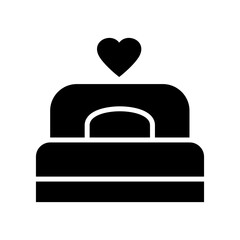 bed icon or logo isolated sign symbol vector illustration - high quality black style vector icons