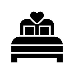 bed icon or logo isolated sign symbol vector illustration - high quality black style vector icons