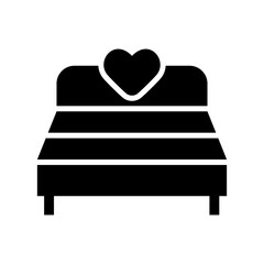 bed icon or logo isolated sign symbol vector illustration - high quality black style vector icons