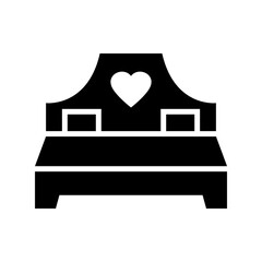 bed icon or logo isolated sign symbol vector illustration - high quality black style vector icons