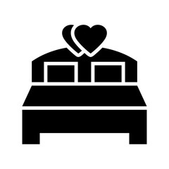 bed icon or logo isolated sign symbol vector illustration - high quality black style vector icons