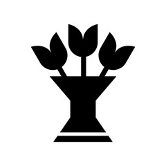 bouquet icon or logo isolated sign symbol vector illustration - high quality black style vector icons