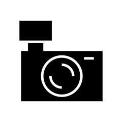 camera icon or logo isolated sign symbol vector illustration - high quality black style vector icons