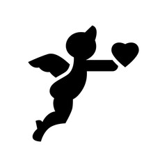 cupid icon or logo isolated sign symbol vector illustration - high quality black style vector icons