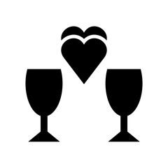 dating valentine icon or logo isolated sign symbol vector illustration - high quality black style vector icons