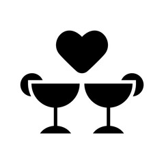 dating valentine icon or logo isolated sign symbol vector illustration - high quality black style vector icons