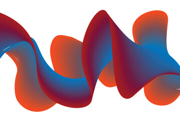colorful gradient wave Abstract background. Modern poster with gradient 3d flow shape. Innovation background design for landing page. Vector