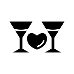 dating valentine icon or logo isolated sign symbol vector illustration - high quality black style vector icons