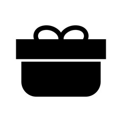 gift box icon or logo isolated sign symbol vector illustration - high quality black style vector icons