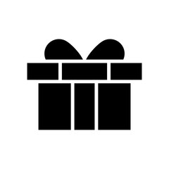 gift box icon or logo isolated sign symbol vector illustration - high quality black style vector icons